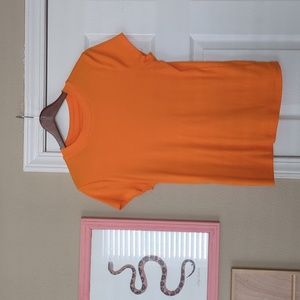 Cute Orange Micro Rib Shirt